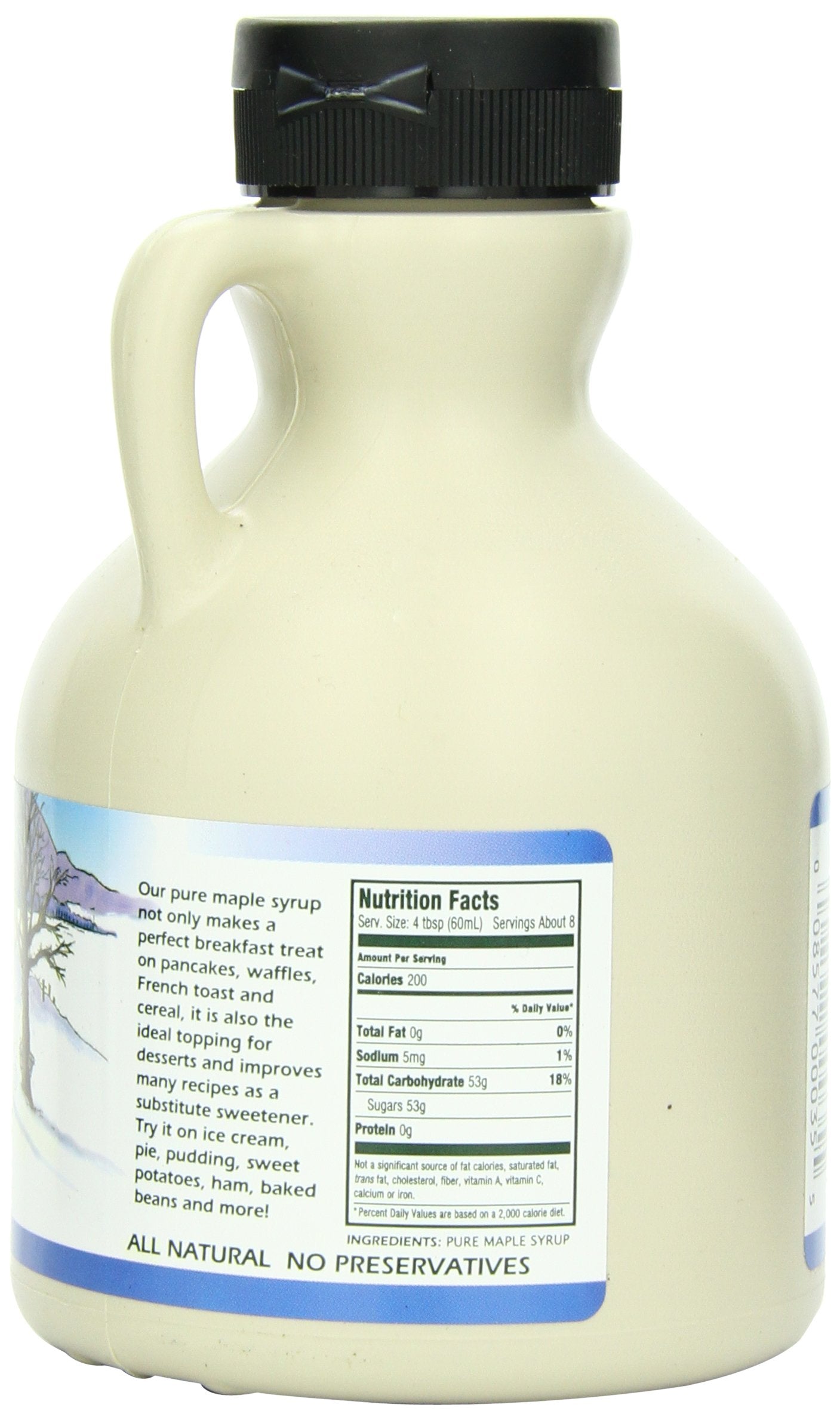 Butternut Mountain Farm Pure Maple Syrup, Grade A, Dark Robust, 16 Fl Oz, Easy Pour Jug