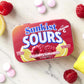 Sunkist Sours Raspberry Lemonade Vitamin C Sugar Free Sour Candy 1.76 Ounce Tin - 6 Count Tray