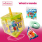 DOUzzle Hanukkah Candy Dreidels for Kids, Driedel Filled with Treats (Pack of 3) Hanukah Party Favors, Happy Chanuka Sweet Treat