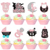 32 Pcs A Baby Is Brewing Halloween Cupcake Toppers Glitter Carriage Bottle Welcome Baby Shower Cupcake Picks For Halloween Theme