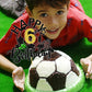 Aeryourtar Glitter Soccer Cake Topper - 6th Birthday Party Decorations, Paper, Soccer Theme, for Boys and Girls