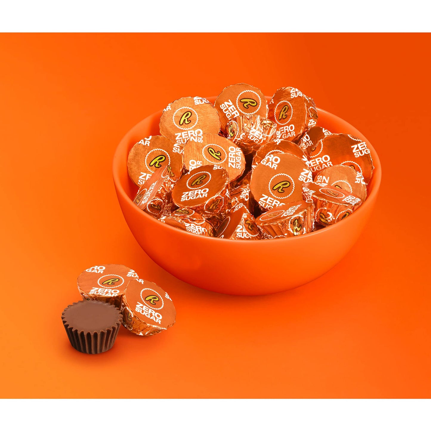Reese'S Zero Sugar Miniatures Chocolate Peanut Butter Cups, Candy Bags, 3 Oz (12 Count)