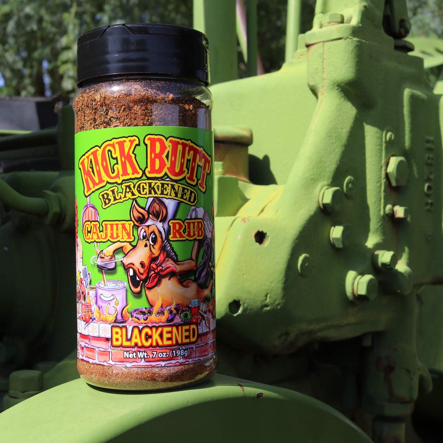 Kick Butt Gourmet Cajun Seasoning Spice Shaker - Spicy Cajun Seasoning Rub (7 oz) - Use for Creole Seasoning (Blackened Cajun)