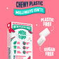 Milliways Watermelon | Plastic Free Gum | Xylitol, Aspartame-Free, Sugar-Free, Plant-Based, Natural Chewing Gum | 120 Pieces Tot