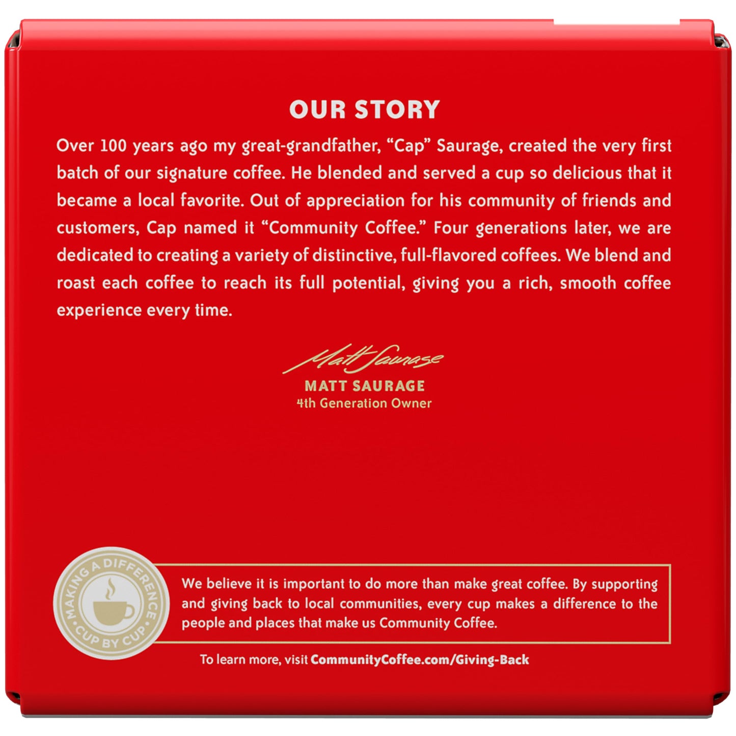 Community Coffee Dark Roast Coffee Pods, Compatible with Keurig 2.0, 54 Count, Red