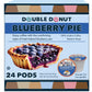 Double Donut Coffee Blueberry Coffee Pods, Medium Roast, 24 Count, Compatible with Keurig K Cups, Brown