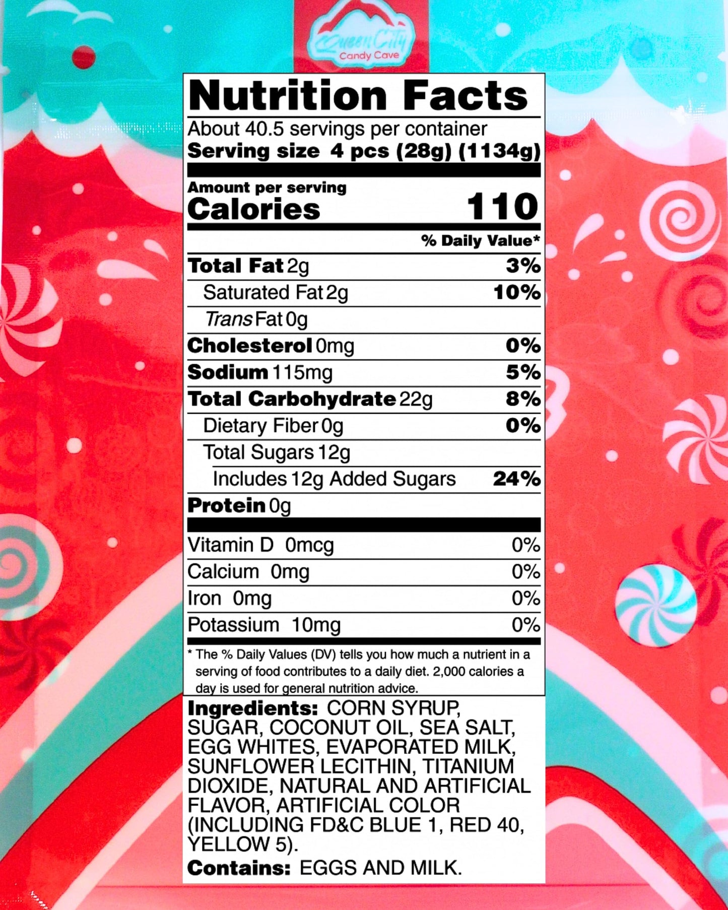QUEEN CITY CANDY CAVE Frosted Cupcake Salt Water Taffy - Assorted Flavors - 2.5 Pound Bulk Candy