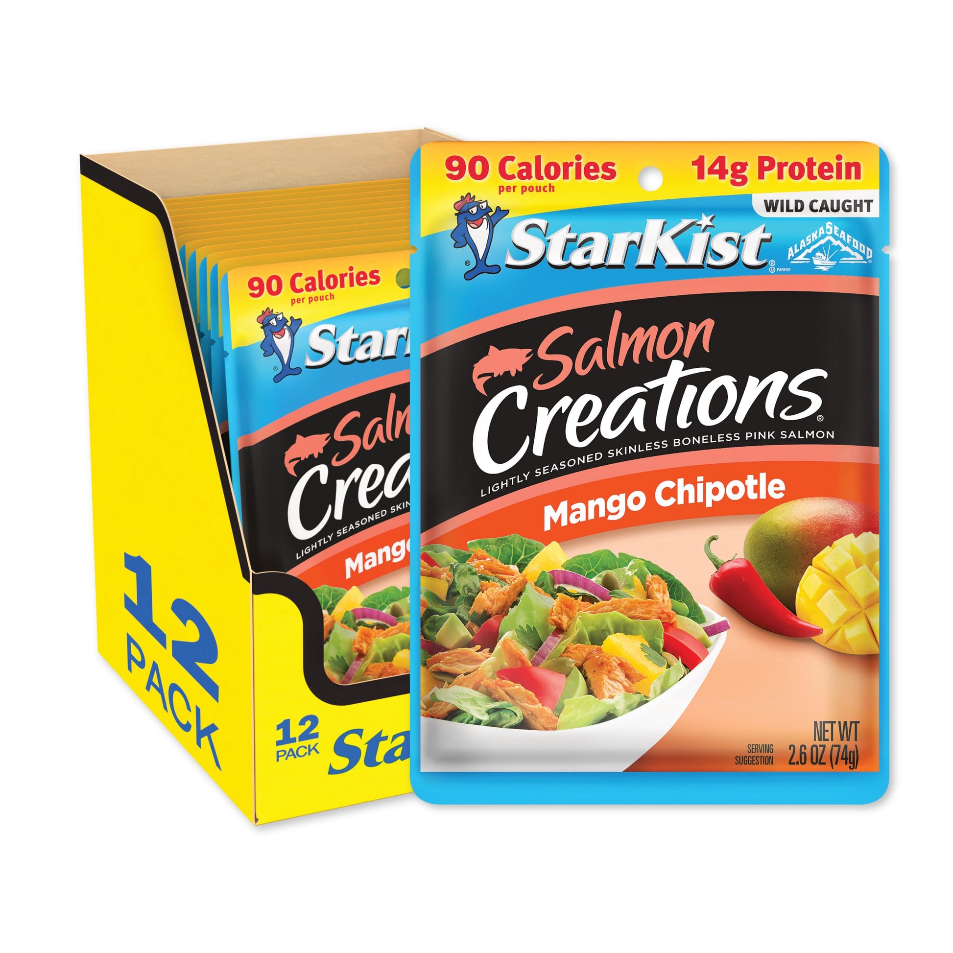 Starkist Salmon Creations Mango Chipotle - 2.6 Oz Pouch (Packaging May Vary) (Pack Of 12)