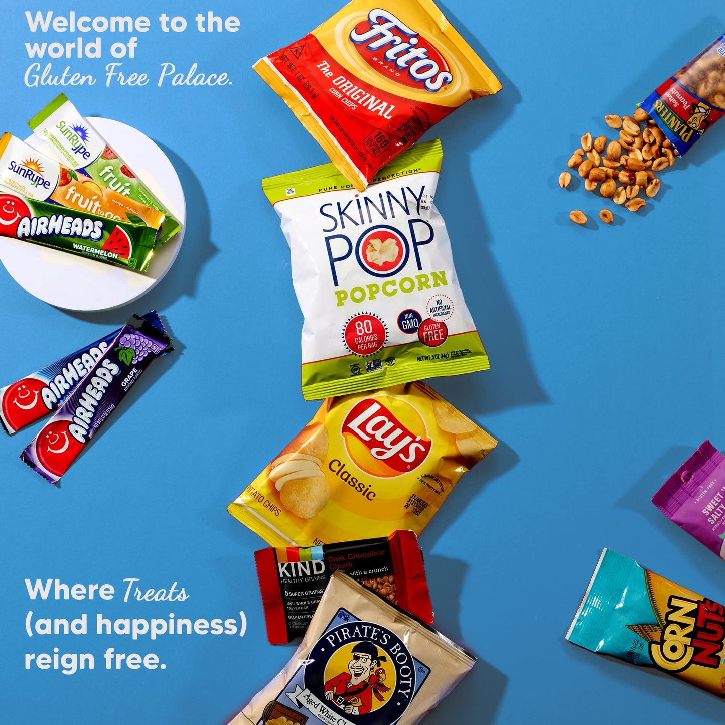 Gluten Free Palace Healthy Snack Variety Box - Mothers Day Gifts Gluten Free - Fathers Day Snack Box - Family, College Students