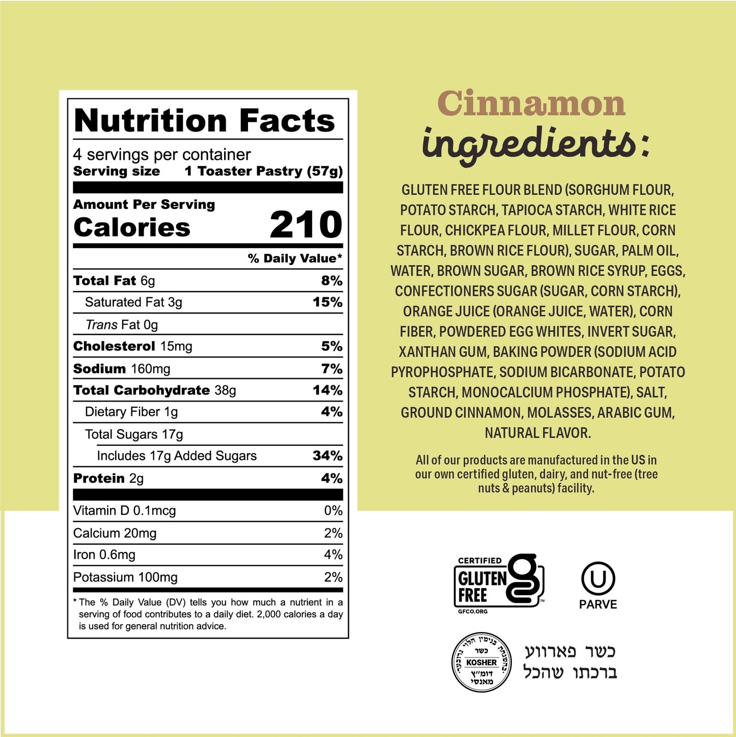 Katz Gluten Free Snacks Strawberry & Cinnamon Variety Pack. Toaster Pastries. Easy Breakfast Food Or Anytime Healthy Snacks For Adults & Kids. Gluten Free. Dairy Free, Nut Free, Peanut Free, Soy Free. Snacks For Adults Kosher Snacks. 8 Oz (Pack Of 12)
