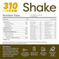310 Nutrition All-In-One Shake Meal Replacement Powder - Banana Cream Pie, Plant-Based, 28.2 oz, 28 Servings