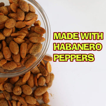 ASS KICKIN Habanero Pepper Hot Peanuts - Spicy Snack - 12oz - Gourmet Gift