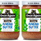 Once Again 2 Pack Organic Creamy Almond Butter, 16oz - Roasted - Salt Free, Unsweetened - USDA Organic, Gluten Free Certified, P