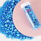 Kasvan Royal Blue Pearl Sugar Sprinkles - Edible Candy Pearls 130G/4.58 Oz, Mix Size, Baking Cake Decorations, Ice Cream Topping