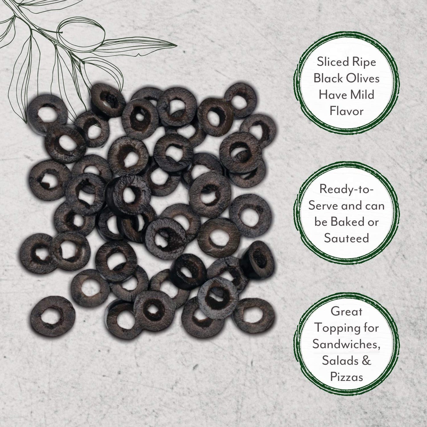 Roland Foods Sliced Black Ripe Olives, Specialty Imported Food, 55-Ounce Can