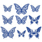 Gyufise 36 Pack Lively 3D Butterfly Cupcake Toppers Hollow Butterfly Cake Decorations For Birthday Wedding Fairy Party Butterfly