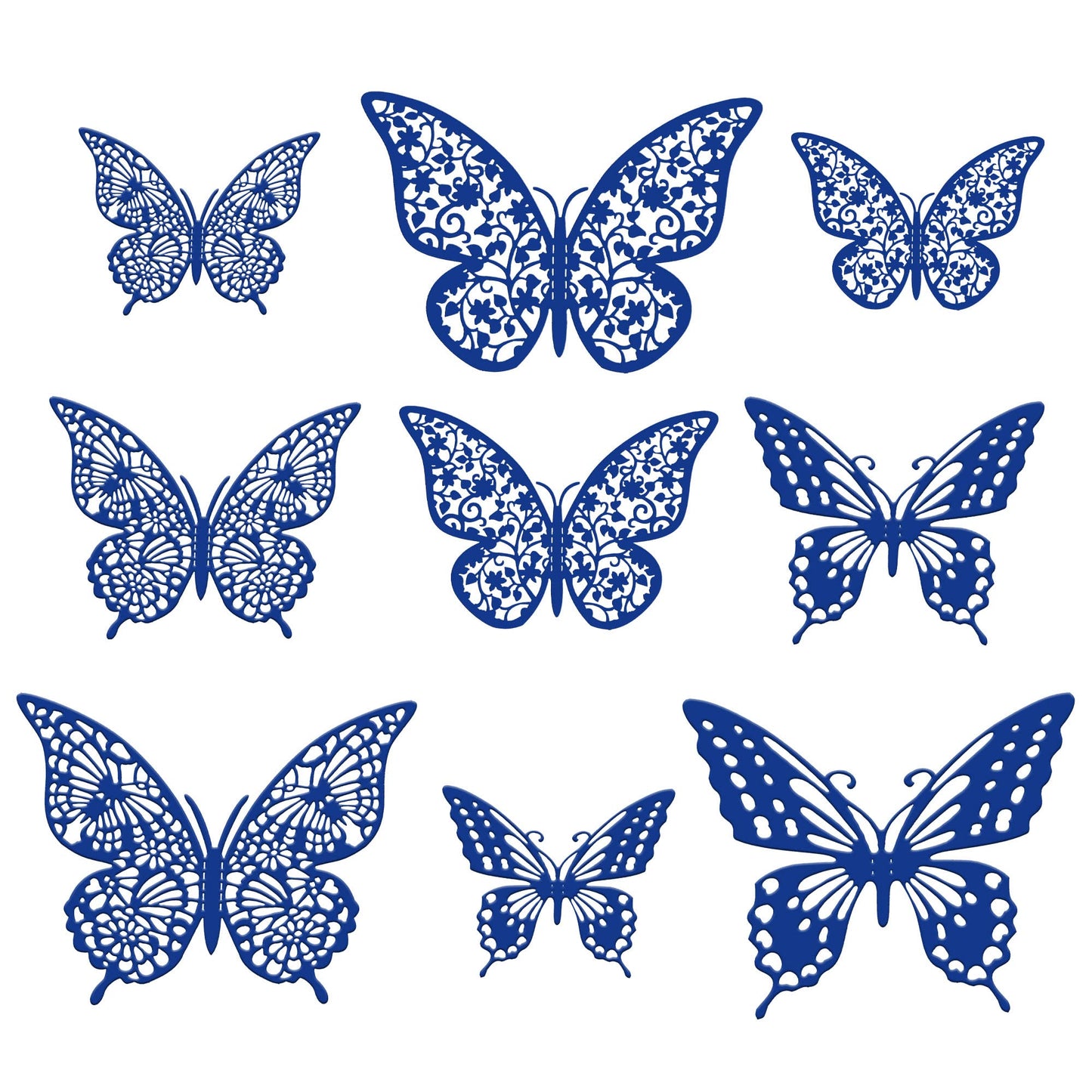 Gyufise 36 Pack Lively 3D Butterfly Cupcake Toppers Hollow Butterfly Cake Decorations For Birthday Wedding Fairy Party Butterfly