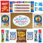 Hangry Kit Birthday Snack Box For Your Son - (20 Count) Happy Birthday Gift Basket Care Package - Contains Birthday Snacks, Cook