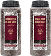 Soeos Himalayan Black Salt Coarse Grain, 39 oz (2.4lb) 1100g, Pack of 2, Gourmet Cooking Salt for Vegan, Indian & Asian Cuisine