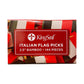 1,440 Count | Kingseal Italian Flag Toothpicks, 2.5 Inch, Ideal For Italian Restaurants, Appetizers, Cocktails, And More - 10 Pa