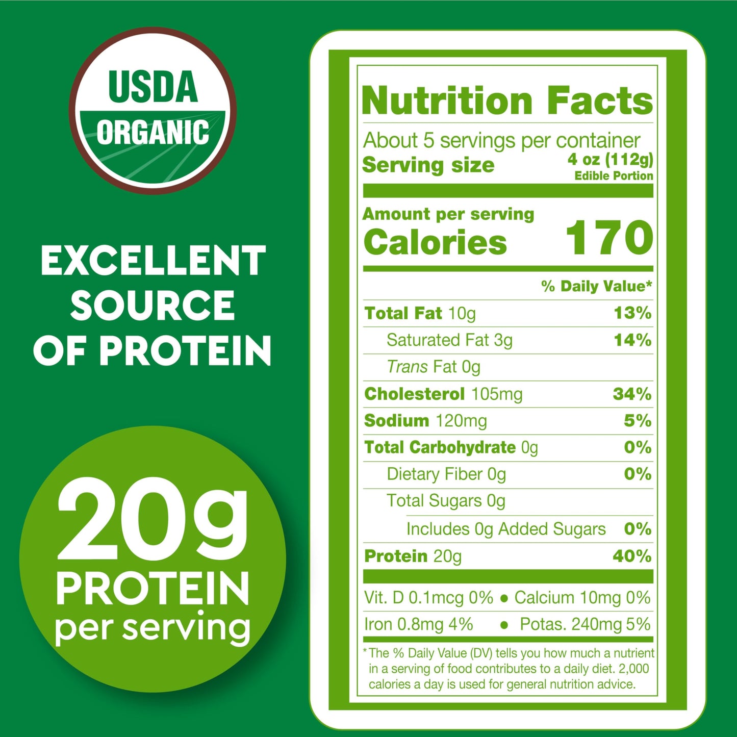 Just Bare Organic Fresh Chicken, Drumsticks, 1.5 lb