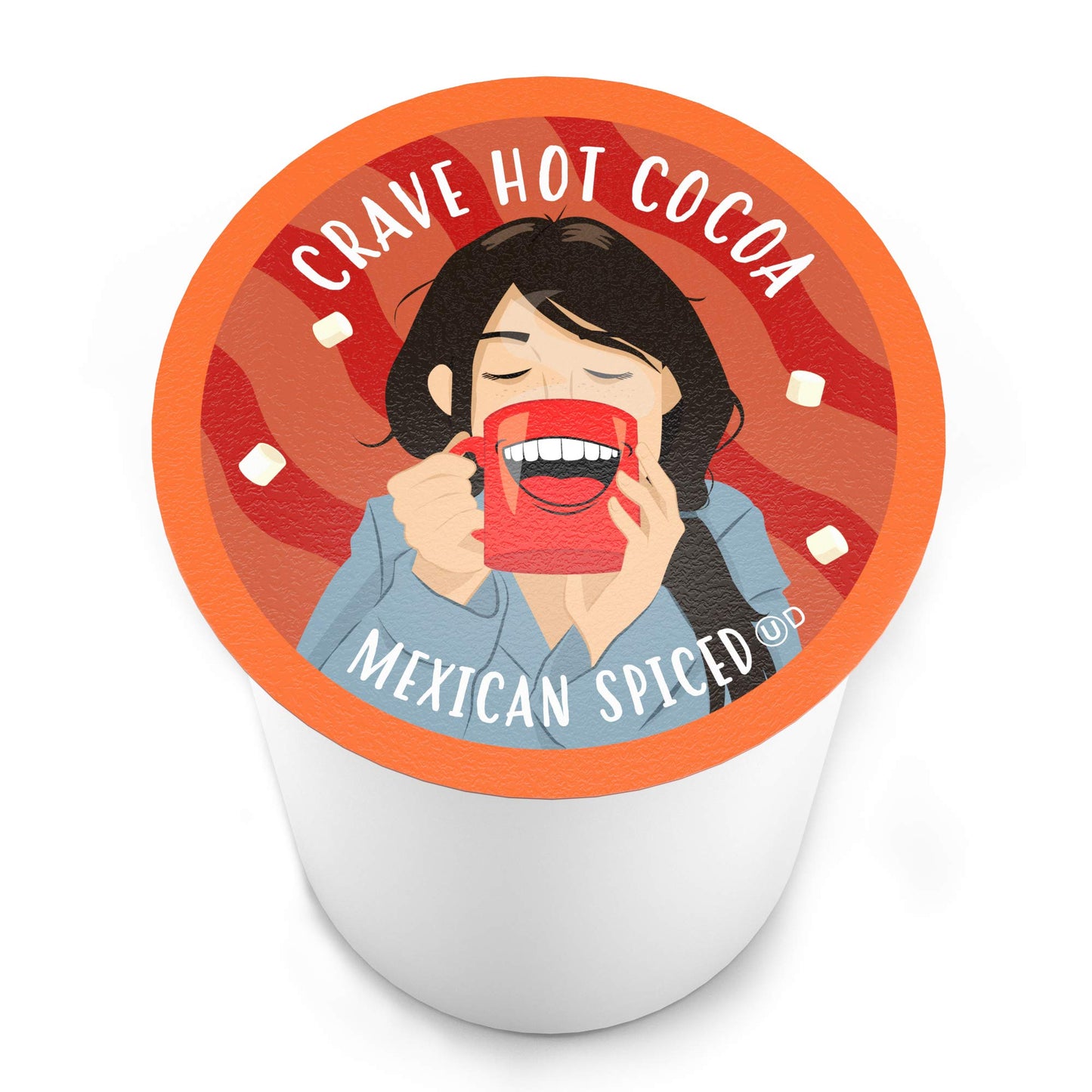 Crave Hot Chocolate Pods, Mexican Spice Cocoa, 40 Count, Compatible with K-Cup malt-inspired