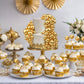 RASSLISA 113 PCS Colorful Ball Cake Picks - Pearl Balls Cupcake Toppers for Birthday Party & Wedding, Gold