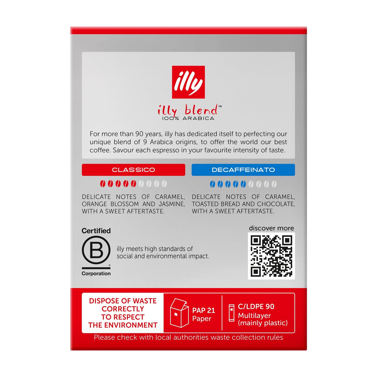 Illy Instant Coffee Singles, Classico Medium Roast, Caramel & Orange Blossom Notes, 40 Single-Serve Packets (2G Each) - Premium