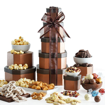 Gift Basket With Assorted Sweets, Cookies And Nuts