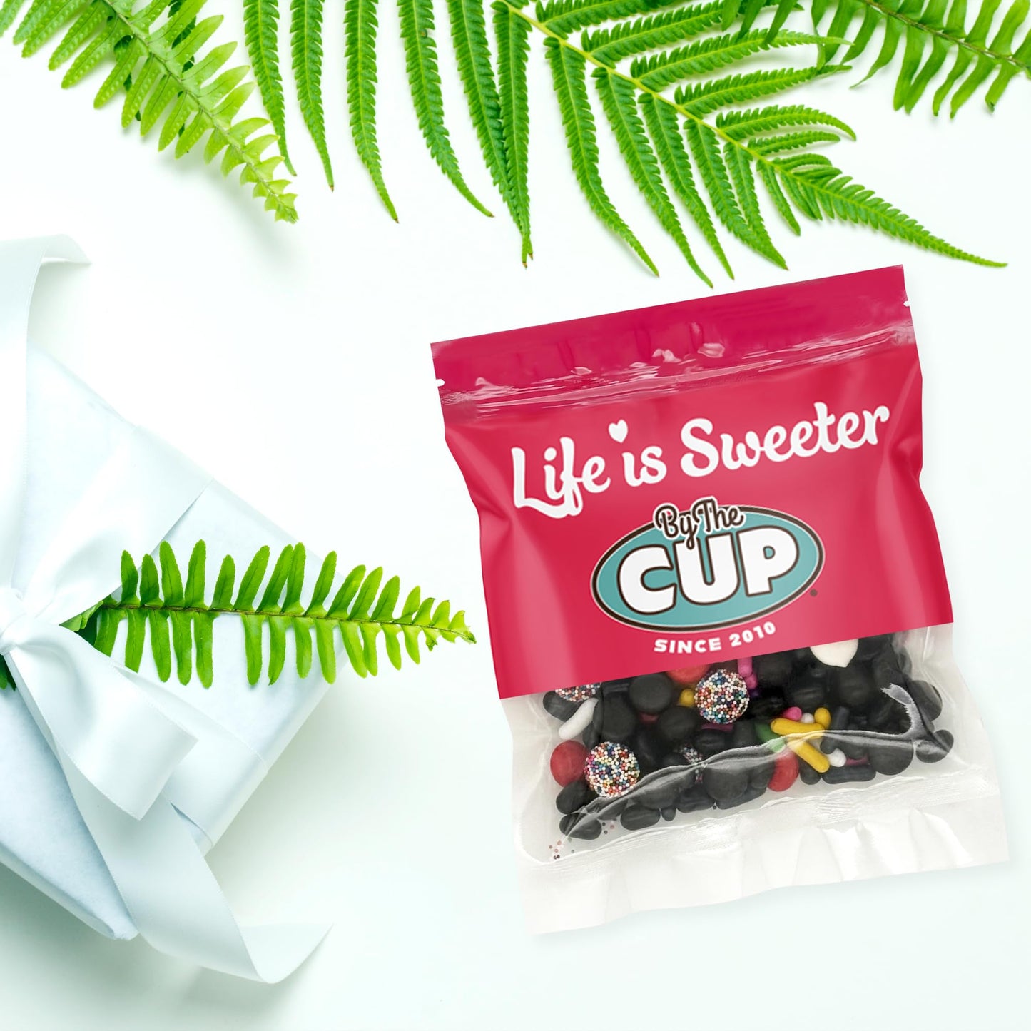 By The Cup Licorice Bridge Mix, Including Pastels, Buttons And More, 8 Oz Bulk Bag