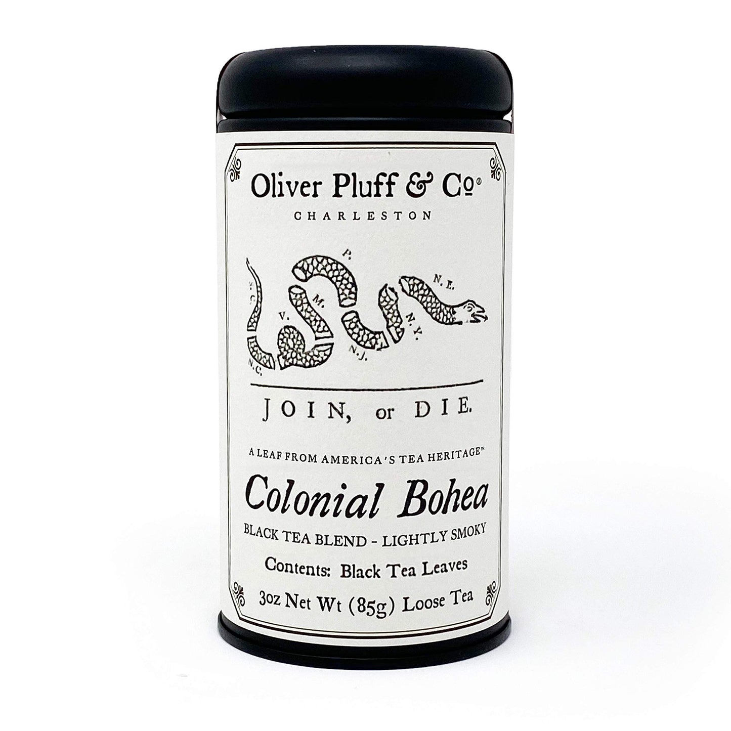 Oliver Pluff Colonial Bohea Black Tea, Loose Leaf, Complex & Smokey, 3 oz