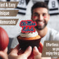 Ole Miss Rebels Cupcake Toppers (24 Pcs) University Of Mississippi Rebels Party Supplies For Football, Birthday Gift, Graduation