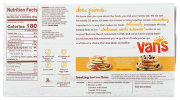 Vans Original Plant Based Protein Pancakes, 12.3 oz