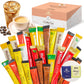 Cutie Mango Maxim French Enhanced Korean Instant Coffee Mix Sampler 6 Flavors Assortment Café Style Camping Party Single Serve Packets 30 Variety Pack (5 Sticks Each) With Complimentary 2 Teabags