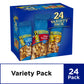 Planters Variety Packs (Salted Cashews, Salted Peanuts & Honey Roasted Peanuts), 24 Packs - Individual Bags Of On-The-Go Nut Snacks - No Cholesterol Or Trans Fats - Source Of Fiber And Healthy Fats