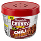 Campbell's Chunky Chili, Hot & Spicy Chili with Beans, 15.25 oz Microwavable Bowl