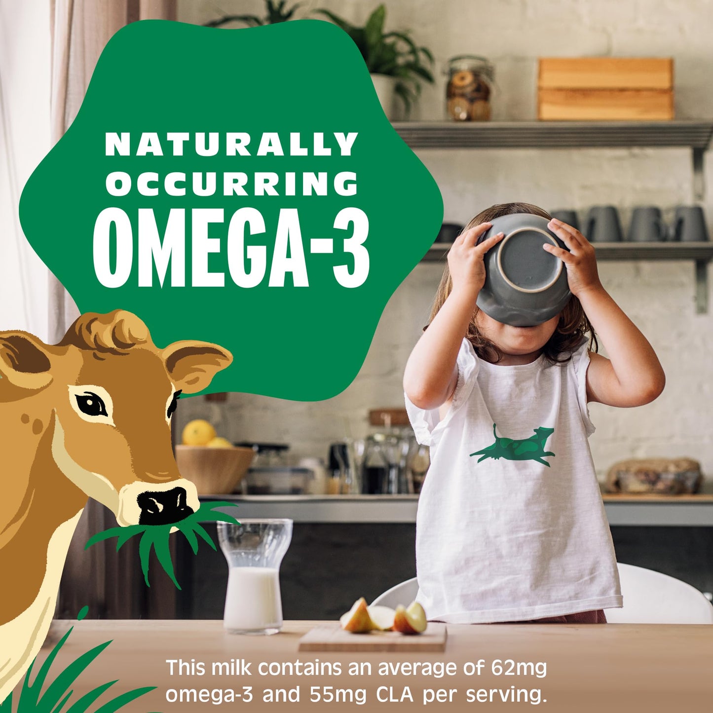 Organic Valley Grassmilk Organic Whole Milk - Organic, Grass Fed, Non GMO - 64 oz (Half Gallon)
