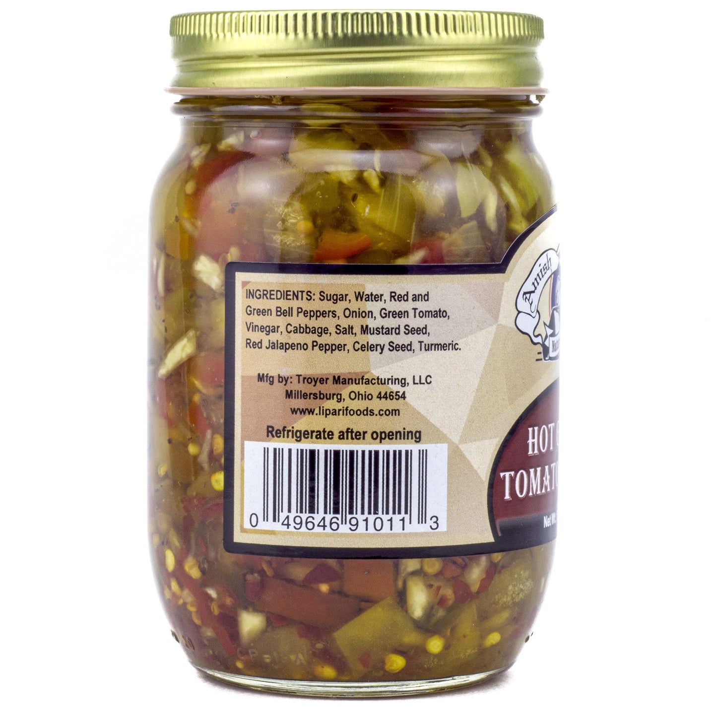Amish Wedding Hot Green Tomato Relish 15 Ounces (Pack Of 2)