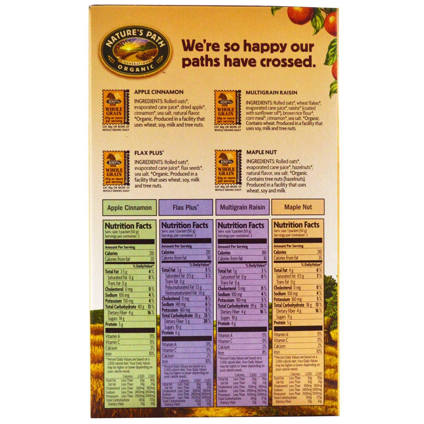 Variety Pack Oatmeal, 14 oz, 8 count