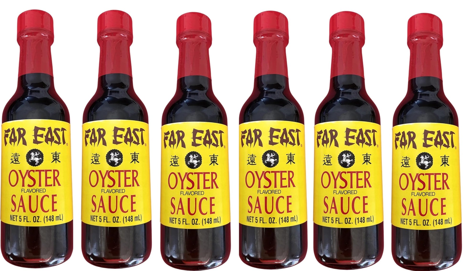 Far East Oyster Flavored Sauce, Two 5 Ounce Bottles of Asian Oyster Sauce, Delicious Asian Sauce (5 Ounce Bottle, 6-pack), Brown
