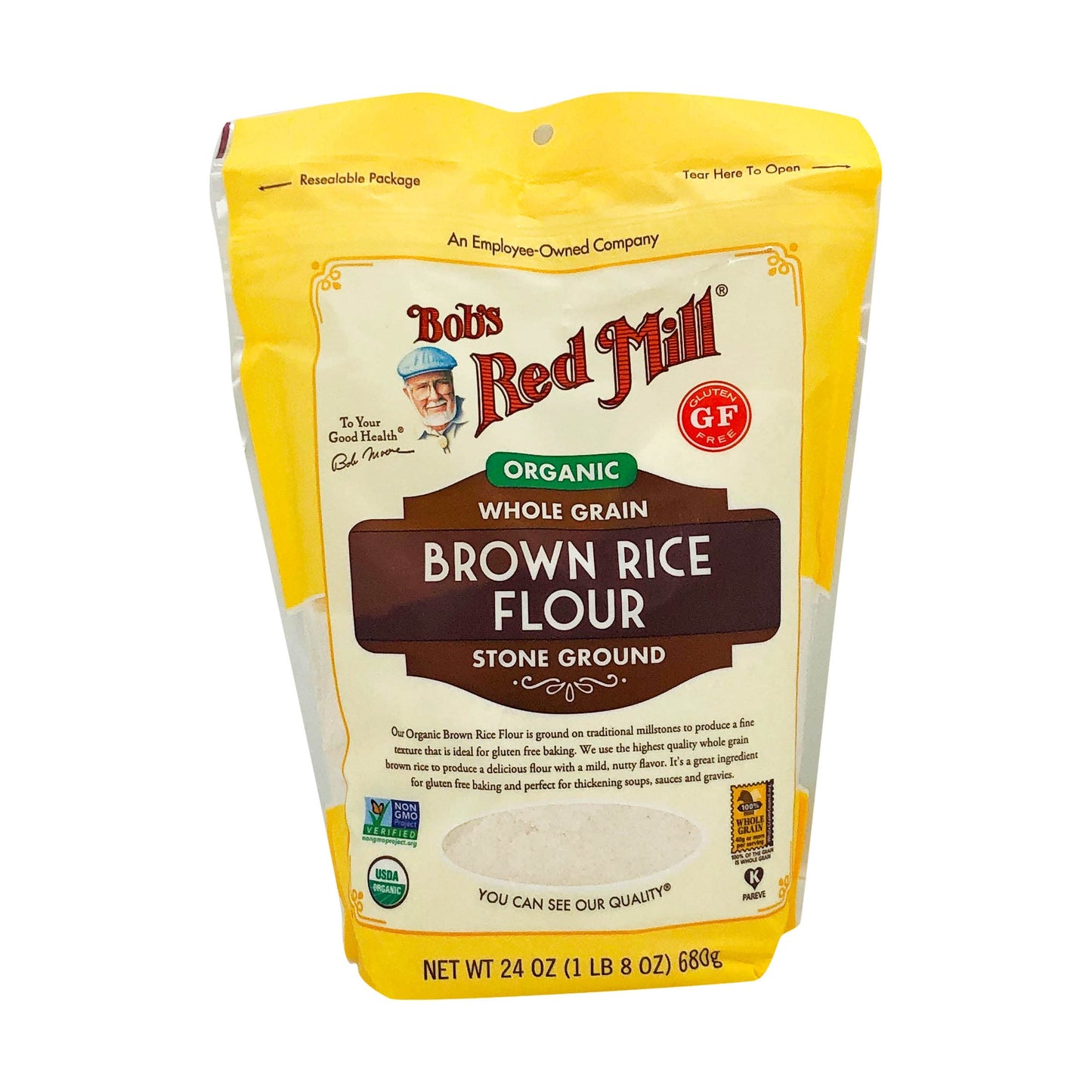 Bobs Red Mill Organic Brown Rice Flour 24 Oz