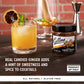 Collins Candied Ginger in Syrup for Cocktails  Gluten Free Skinny Cocktail Garnish for spirit-inspired flavor  Rum  Martini  Mojito  Gin  Moscow Mule  Tea  Desserts  Baking  Home Bar  10.6 oz  Set of 1