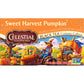 Celestial Seasonings Black Tea, Sweet Harvest Pumpkin, Contains Caffeine, 18 Count (Pack of 6)