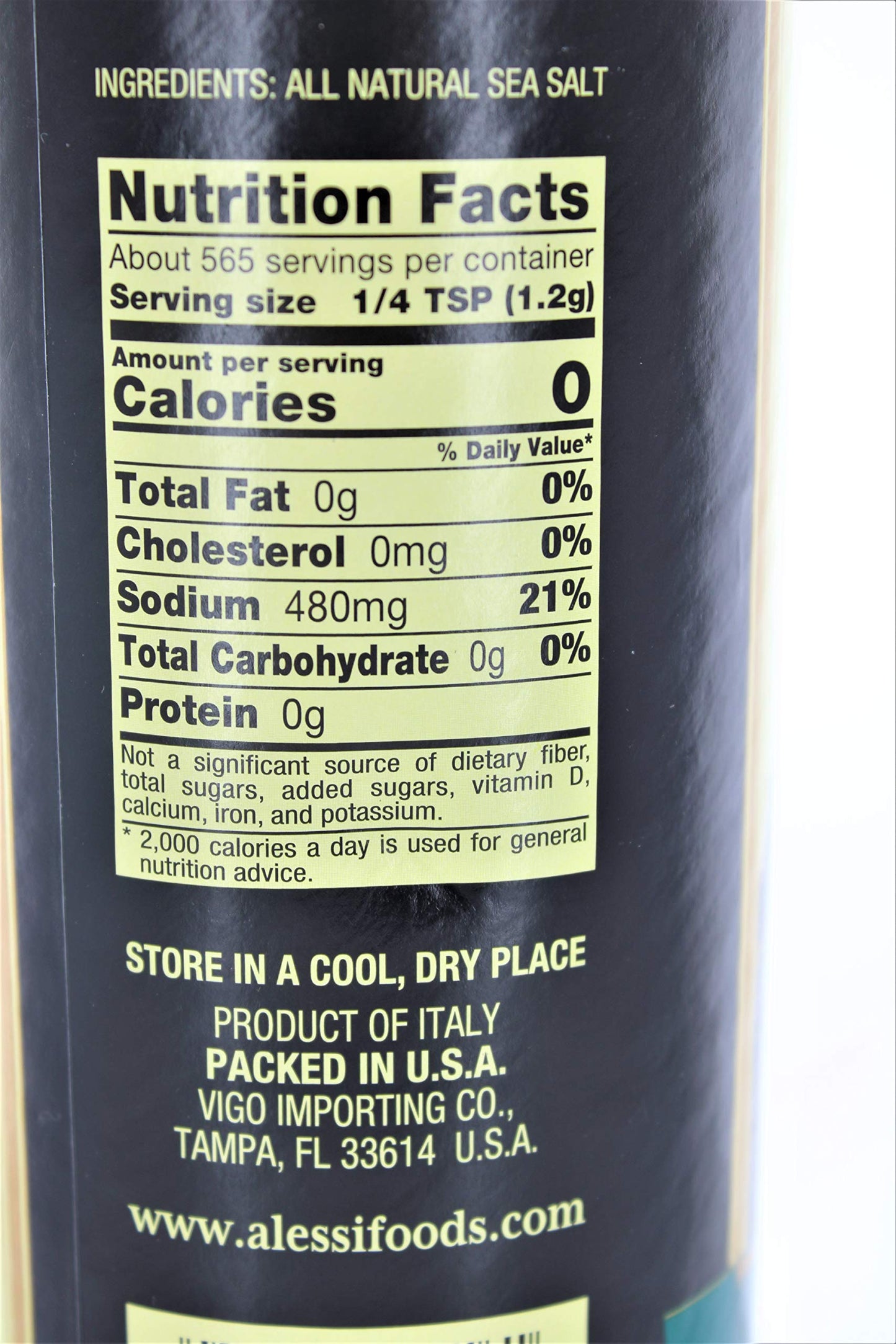 ALESSI - Fine Mediterranean Sea Salt, (2)-24 OZ Pkgs