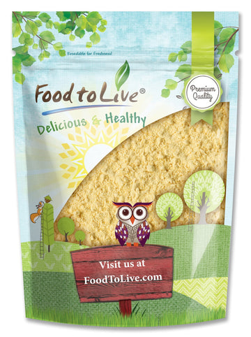 Food to Live Garbanzo Bean Flour, 8 Ounces Finely Milled Chickpea Flour, Raw, Vegan, Kosher, Bulk, Good Source of Protein, Fiber
