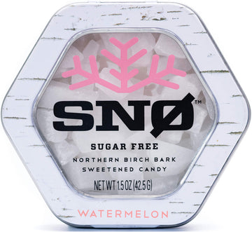 Watermelon Keto Xylitol Candy Chips - Sn 1.5Oz Tin - Sugar-Free Candy With Only 2 Ingredients | Low Carbs, Diabetic-Friendly, No