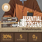 Mushroom Coffee K Cup - Focus & Gut-Health With 14-Mushrooms, Vitamins, L-Theanine And Alpha Gpc, Single Serve Pods - No Crash O