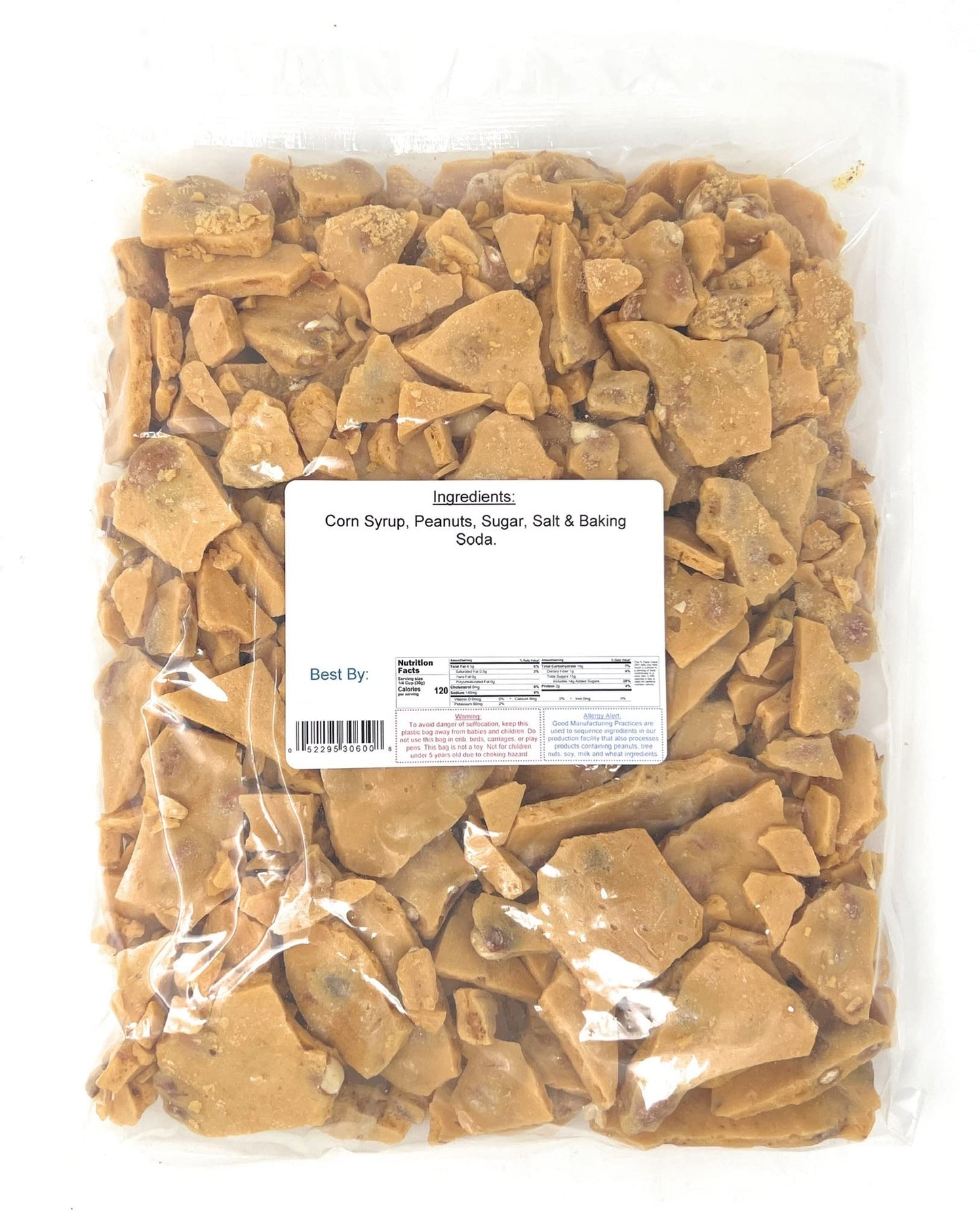 Yankee Traders Brand Home Style Peanut Brittle Candy, 2 Pound