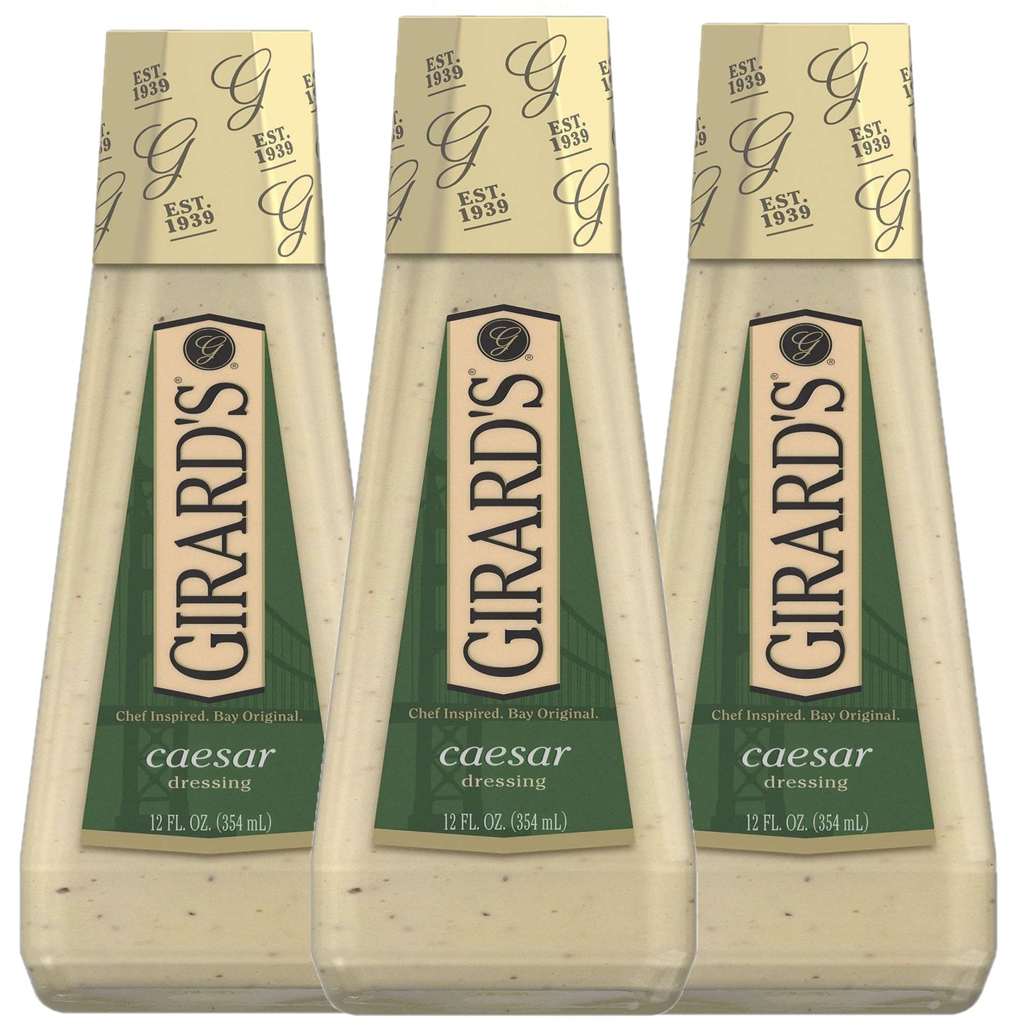 Girards Dressing Caesar - 12 oz (Pack of 3)