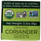 Spicely Organic Coriander Seeds 0.3 Oz Certified Gluten Free